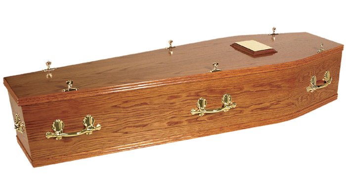 Islay Mahogany Traditional Coffin