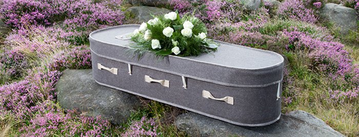Grey Woollen Coffin